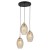 SEBO Lampa wisząca 3XE27Koło 4634 TK Lighting Złoty, Czarny Bursztynowy