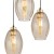 SEBO Lampa wisząca 3XE27Koło 4634 TK Lighting Złoty, Czarny Bursztynowy