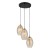 SEBO Lampa wisząca 3XE27Koło 4634 TK Lighting Złoty, Czarny Bursztynowy