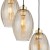 SEBO Lampa wisząca 3XE27Koło 4634 TK Lighting Złoty, Czarny Bursztynowy