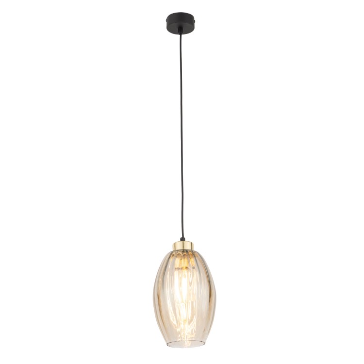 SEBO Lampa wisząca 1 4633 TK Lighting Złoty, Czarny Bursztynowy