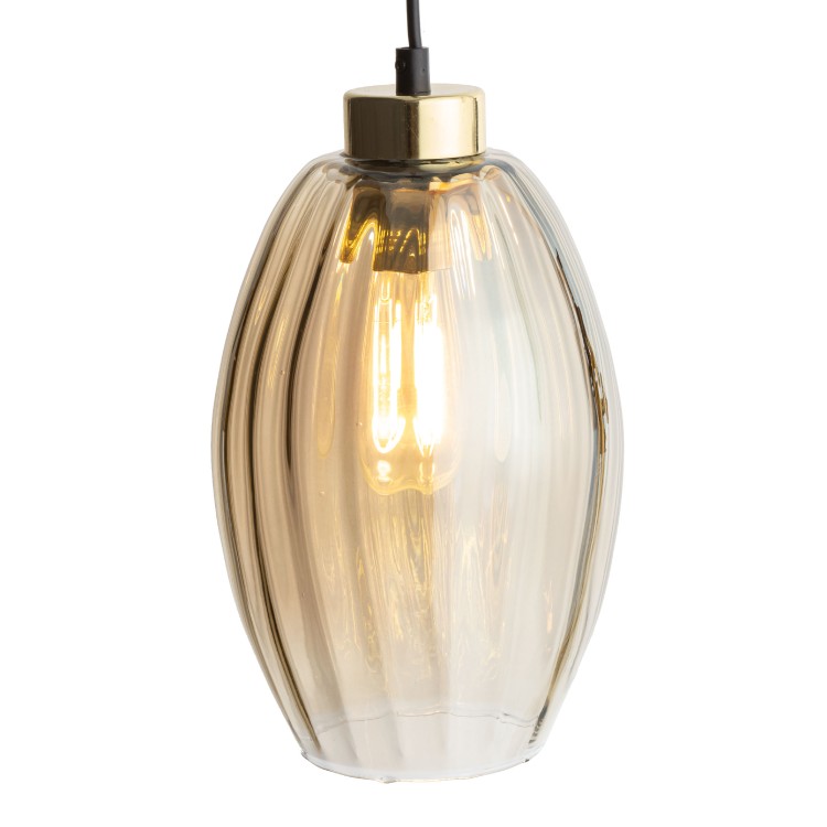 SEBO Lampa wisząca 1 4633 TK Lighting Złoty, Czarny Bursztynowy