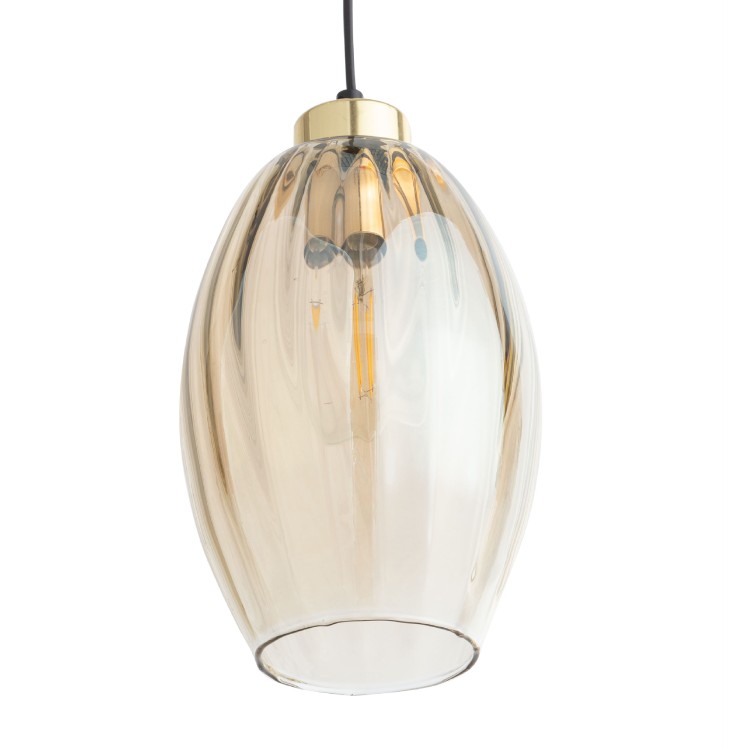SEBO Lampa wisząca 1 4633 TK Lighting Złoty, Czarny Bursztynowy