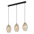 SEBO Lampa wisząca 3 Listwa 4635 TK Lighting Złoty, Czarny Bursztynowy