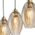 SEBO Lampa wisząca 3 Listwa 4635 TK Lighting Złoty, Czarny Bursztynowy