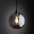 TRACER BLACK GRAPHITE GLASS wisząca 1 G9 4926 TK Lighting Czarny Grafitowy