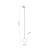 TRACER BLACK GRAPHITE GLASS wisząca 1 G9 4926 TK Lighting Czarny Grafitowy