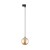 TRACER BLACK AMBER GLASS wisząca 1 G9 4928 TK Lighting Czarny Bursztynowy