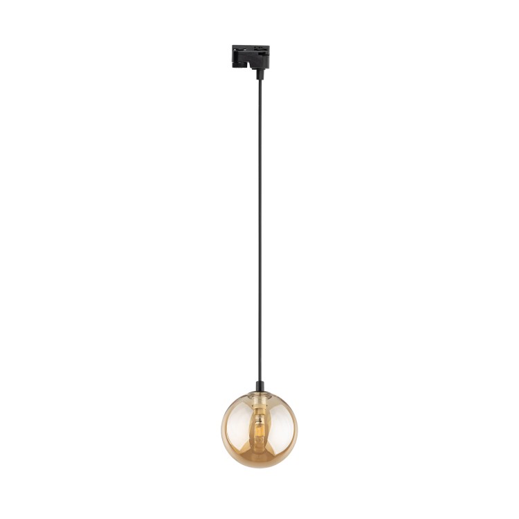 TRACER BLACK AMBER GLASS wisząca 1 G9 4928 TK Lighting Czarny Bursztynowy
