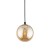 TRACER BLACK AMBER GLASS wisząca 1 G9 4928 TK Lighting Czarny Bursztynowy