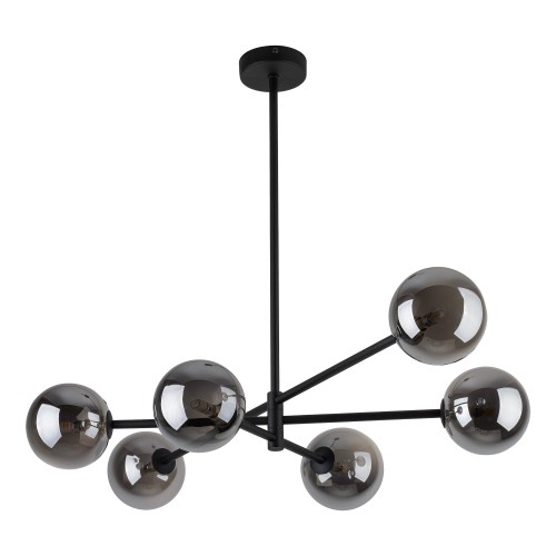 SARIUS BLACK / GRAPHITE Lampa sufitowa 6 6236 TK Lighting Czarny Grafitowy