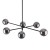 SARIUS BLACK / GRAPHITE Lampa sufitowa 6 6236 TK Lighting Czarny Grafitowy