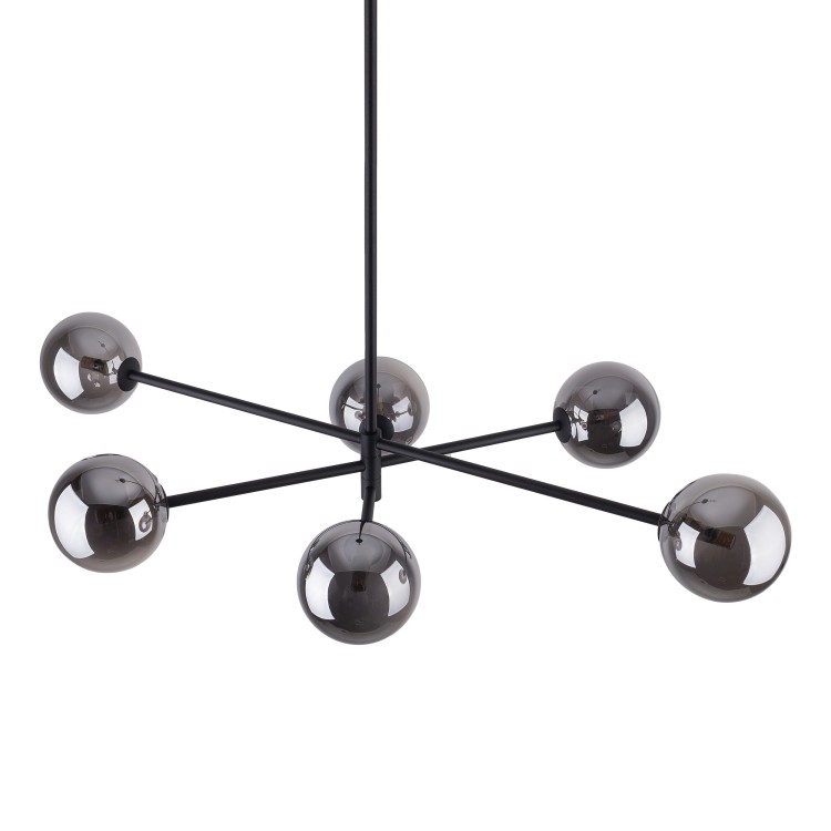 SARIUS BLACK / GRAPHITE Lampa sufitowa 6 6236 TK Lighting Czarny Grafitowy