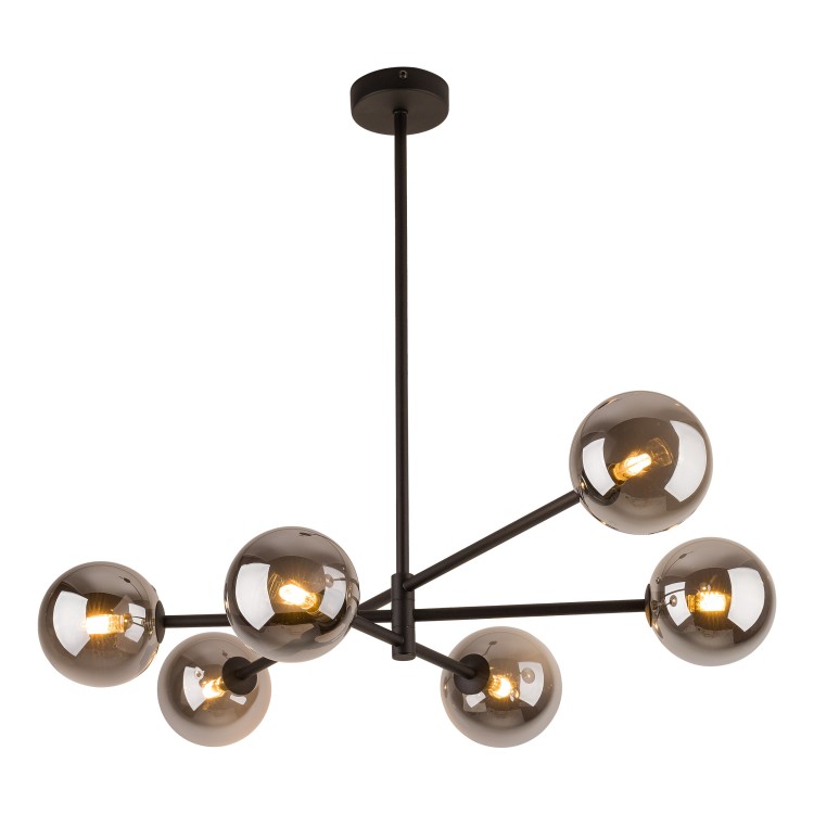 SARIUS BLACK / GRAPHITE Lampa sufitowa 6 6236 TK Lighting Czarny Grafitowy