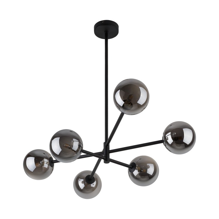 SARIUS BLACK / GRAPHITE Lampa sufitowa 6 6236 TK Lighting Czarny Grafitowy