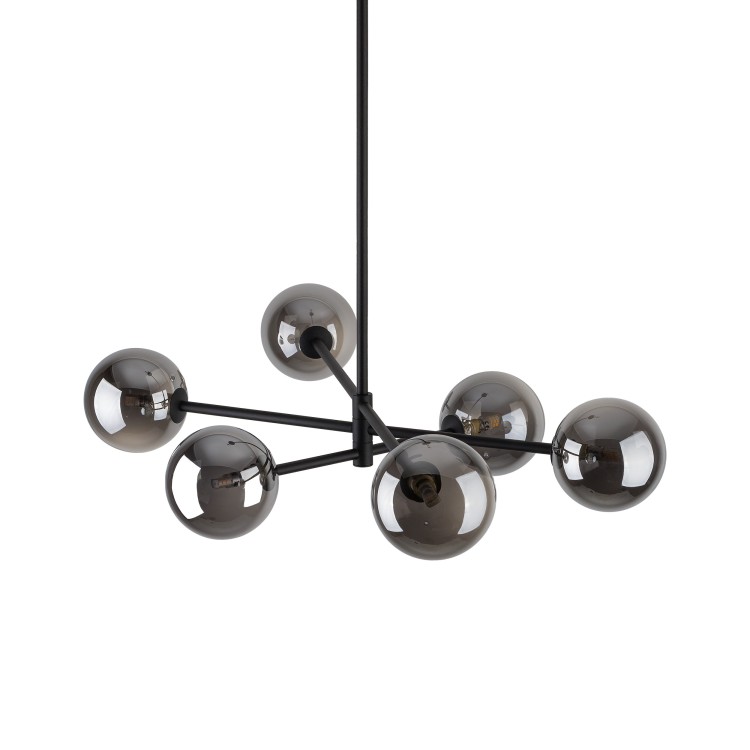SARIUS BLACK / GRAPHITE Lampa sufitowa 6 6236 TK Lighting Czarny Grafitowy