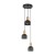 CAIRO Lampa wisząca 3 4895 TK Lighting Sosna, Czarny Czarny