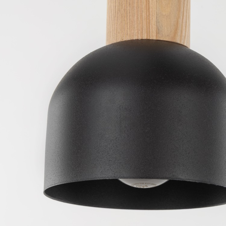 CAIRO Lampa wisząca 3 4895 TK Lighting Sosna, Czarny Czarny