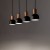 CAIRO Lampa wisząca 4 4896 TK Lighting Sosna, Czarny Czarny