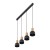 CAIRO Lampa wisząca 4 4896 TK Lighting Sosna, Czarny Czarny