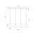 CAIRO Lampa wisząca 4 4896 TK Lighting Sosna, Czarny Czarny