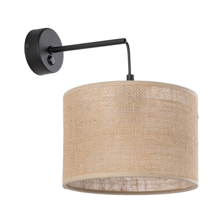 JUTA Kinkiet 1 6858 TK Lighting Czarny Juta