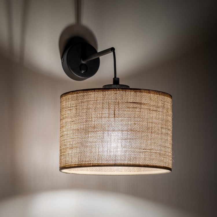 JUTA Kinkiet 1 6858 TK Lighting Czarny Juta