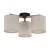 DEVA NATURE Lampa sufitowa 3 6865 TK Lighting Sosna, Czarny Len