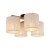 DEVA NATURE Lampa sufitowa 4 6866 TK Lighting Szary, Czarny Len