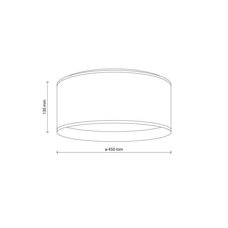 JUTA Lampa sufitowa 4 5798 TK Lighting Biały Juta