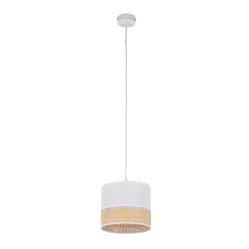 PAGLIA NEW WHITE Lampa wisząca 1 200 4766 TK Lighting Biały Rafia, Biały
