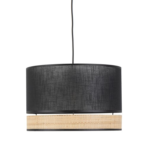 PAGLIA NEW BLACK Lampa wisząca 1 380 4767 TK Lighting Czarny Rafia, Czarny