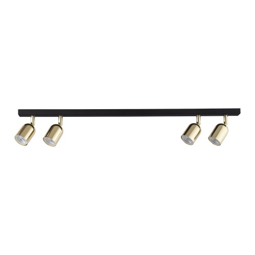 TOP BLACK GOLD Lampa sufitowa 4 5619 TK Lighting Złoty, Czarny Złoty