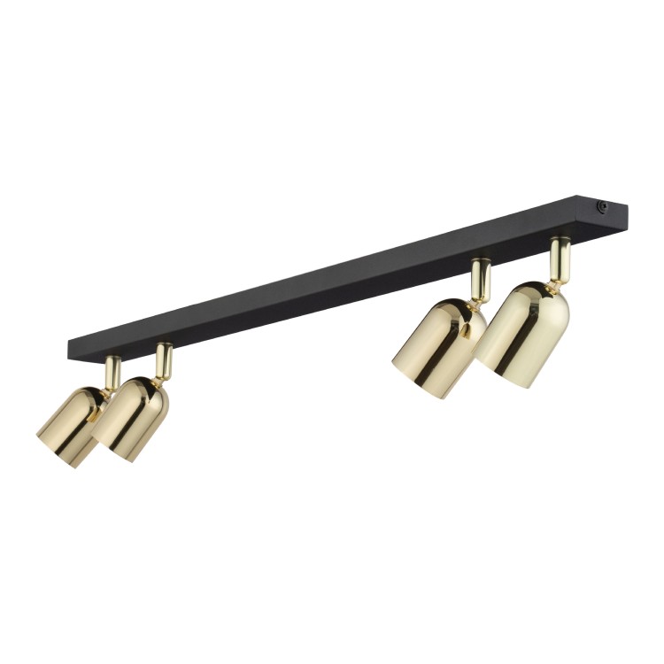 TOP BLACK GOLD Lampa sufitowa 4 5619 TK Lighting Złoty, Czarny Złoty