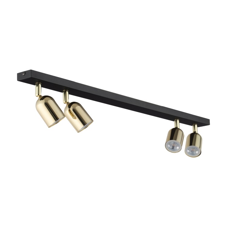 TOP BLACK GOLD Lampa sufitowa 4 5619 TK Lighting Złoty, Czarny Złoty