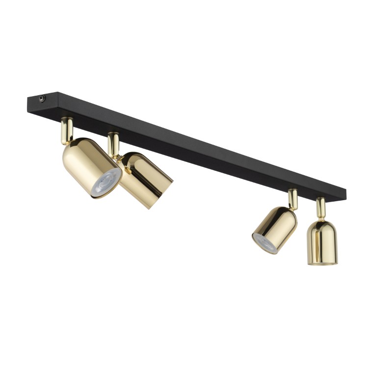 TOP BLACK GOLD Lampa sufitowa 4 5619 TK Lighting Złoty, Czarny Złoty