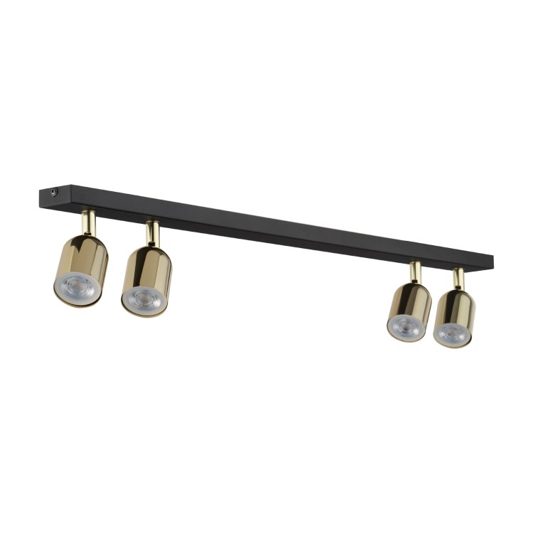 TOP BLACK GOLD Lampa sufitowa 4 5619 TK Lighting Złoty, Czarny Złoty
