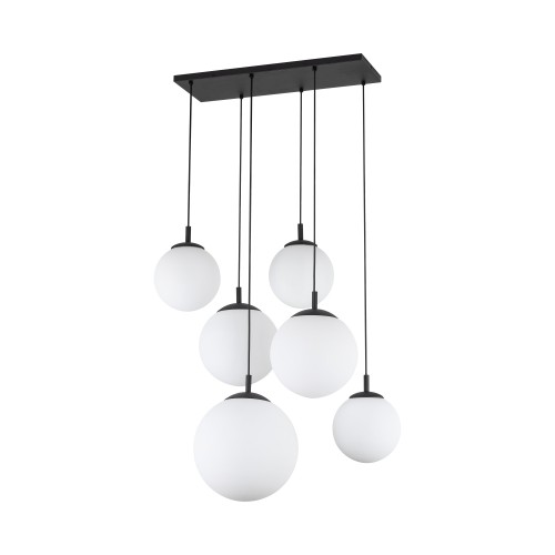 ESME WHITE Lampa wisząca 6 4793 TK Lighting Czarny Biały