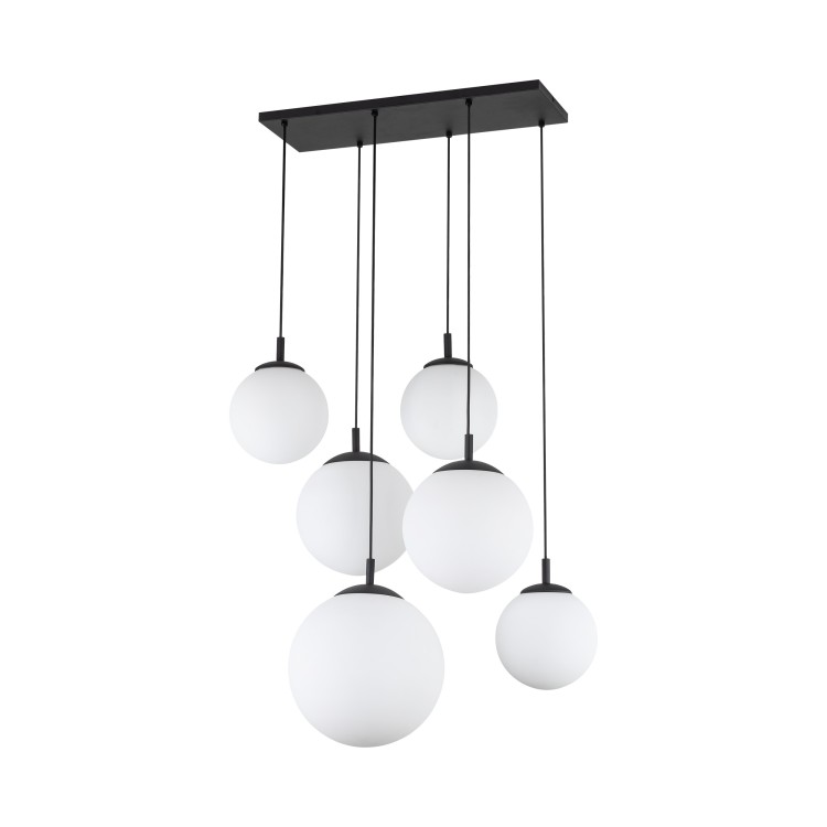 ESME WHITE Lampa wisząca 6 4793 TK Lighting Czarny Biały