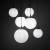 ESME WHITE Lampa wisząca 6 4793 TK Lighting Czarny Biały