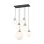 ESME WHITE Lampa wisząca 6 4793 TK Lighting Czarny Biały