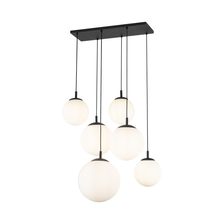 ESME WHITE Lampa wisząca 6 4793 TK Lighting Czarny Biały