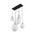 ESME WHITE Lampa wisząca 6 4793 TK Lighting Czarny Biały