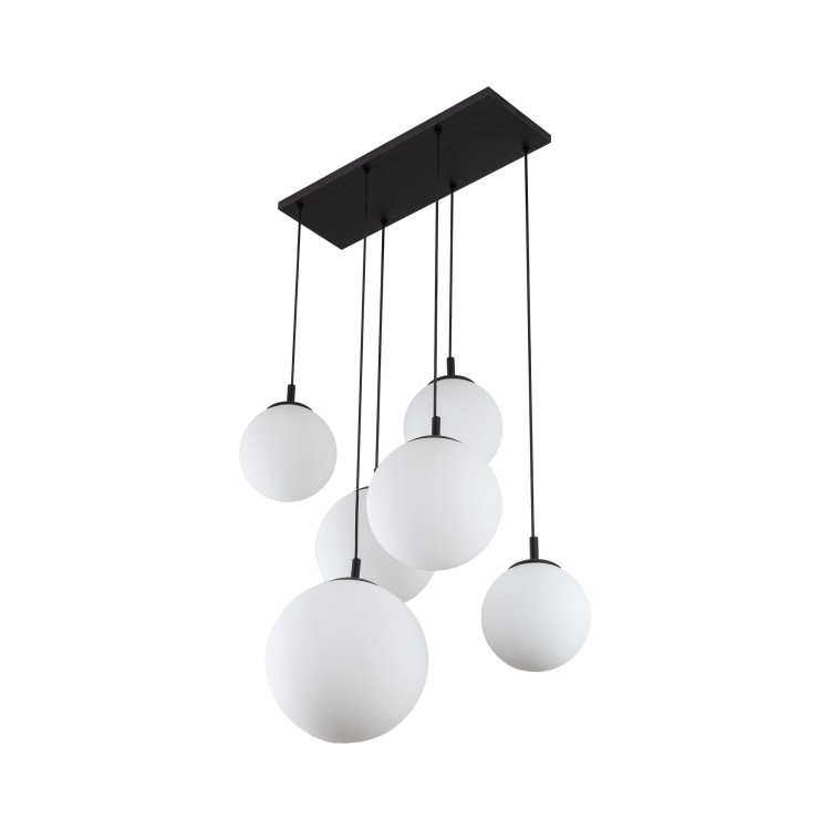 ESME WHITE Lampa wisząca 6 4793 TK Lighting Czarny Biały