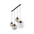 ESME MIX Lampa wisząca 4 Listwa 4795 TK Lighting Czarny Transparentny, Brązowy, Grafitowy