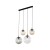 ESME MIX Lampa wisząca 4 Listwa 4795 TK Lighting Czarny Transparentny, Brązowy, Grafitowy