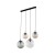 ESME MIX Lampa wisząca 4 Listwa 4795 TK Lighting Czarny Transparentny, Brązowy, Grafitowy