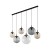 ESME MIX Lampa wisząca 6 Listwa 4797 TK Lighting Czarny Transparentny, Brązowy, Grafitowy