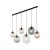 ESME MIX Lampa wisząca 6 Listwa 4797 TK Lighting Czarny Transparentny, Brązowy, Grafitowy