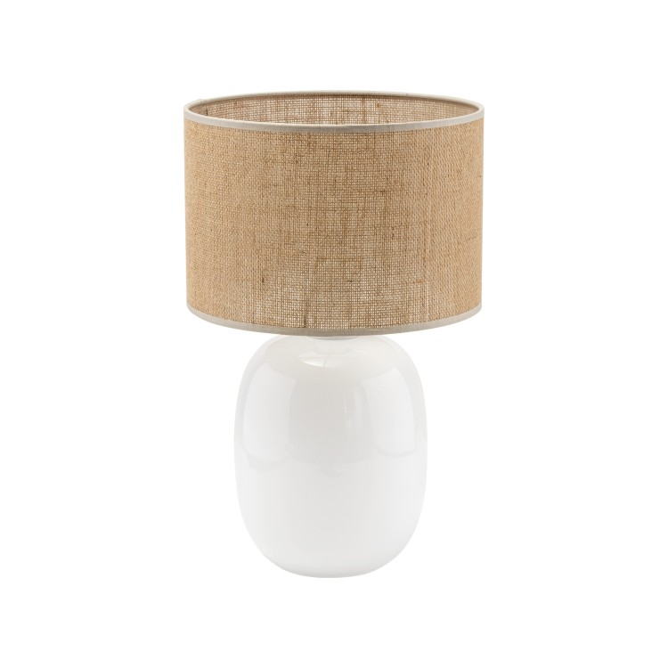 MELODY WHITE JUTA Lampka nocna 1 5984 TK Lighting Biały Juta